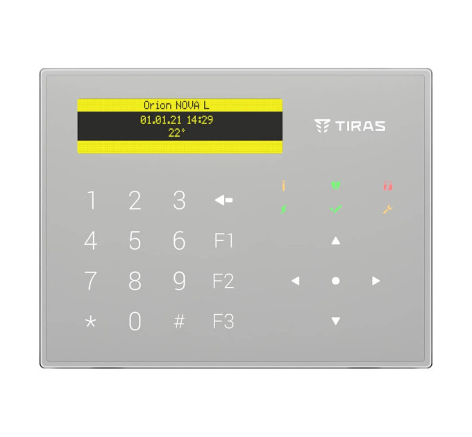 Клавиатура Tiras K-GLCD White с OLED-дисплеем