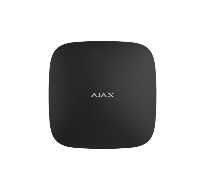 Інтелектуальна централь Ajax Hub 2 (4G) чорна з 2G, 3G, 4G, Ethernet, підтримкою датчиків з фотоверифікацією
