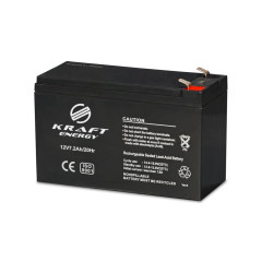 Аккумуляторная батарея 12В 7.2А Kraft 12V7.2Ah/20Hr AGM свинцово-кислотная