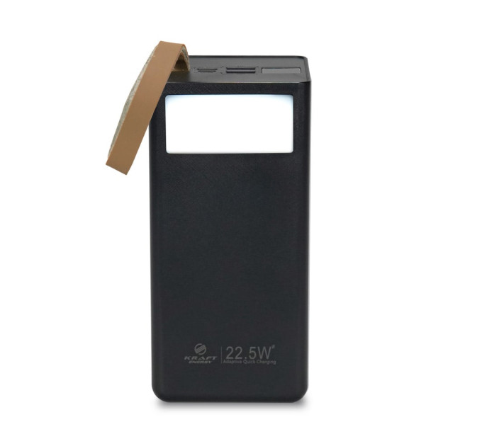 Повербанк 40000mAh Power Bank Kraft TPB-2340 Black 22.5W QC3.0 LED-ліхтар