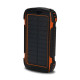 Повербанк с солнечной панелью 30000mAh Power Bank Kraft TPB-1830SLP Orange 18W QC2.0 LED-фонарь