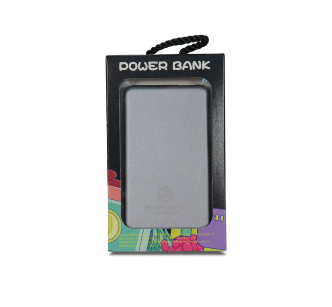 Повербанк 6000mAh Power Bank Kraft TPB-3006 Gray 22.5W QC3.0