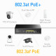 PoE-комутатор 6-портовий некерований Cudy GS1005PTS1 4 порти PoE+ SFP-порт гігабітний 120W