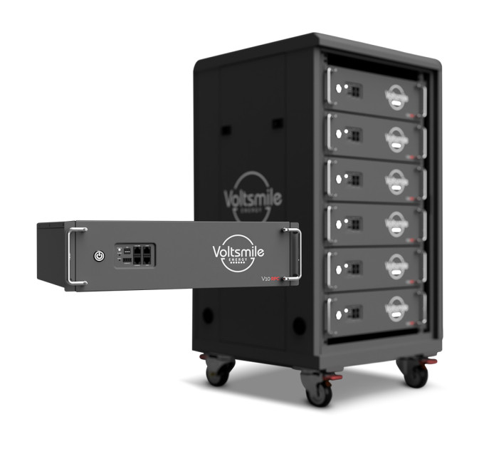 Акумуляторна батарея літій-залізо-фосфатна LiFePO4 51.2В 5120Втг Voltsmile RPC-V10 монтаж в стійку 19"