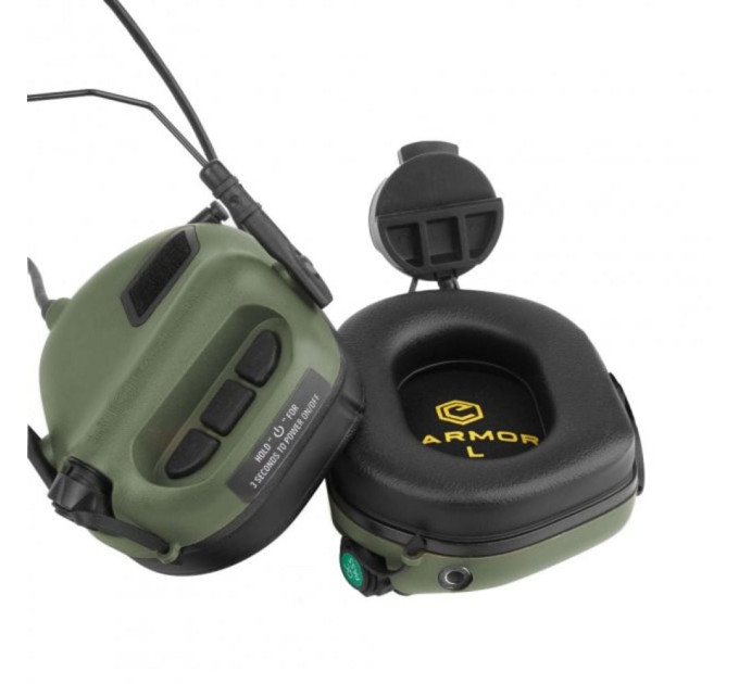 Активные защитные наушники Earmor M31H (FG) Olive