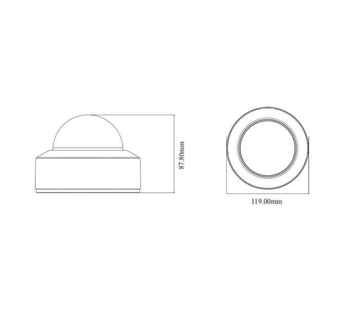 IP-відеокамера 5Mp TVT TD-9551E3B-A (D/PE/AR2) f=2.8mm з мікрофоном