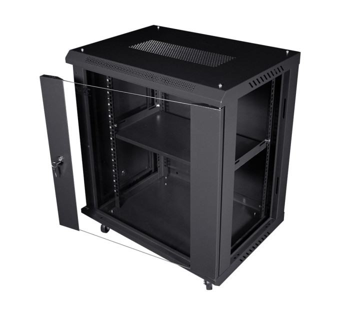 Коммутационный шкаф NVC-12U/600x450x640 Black