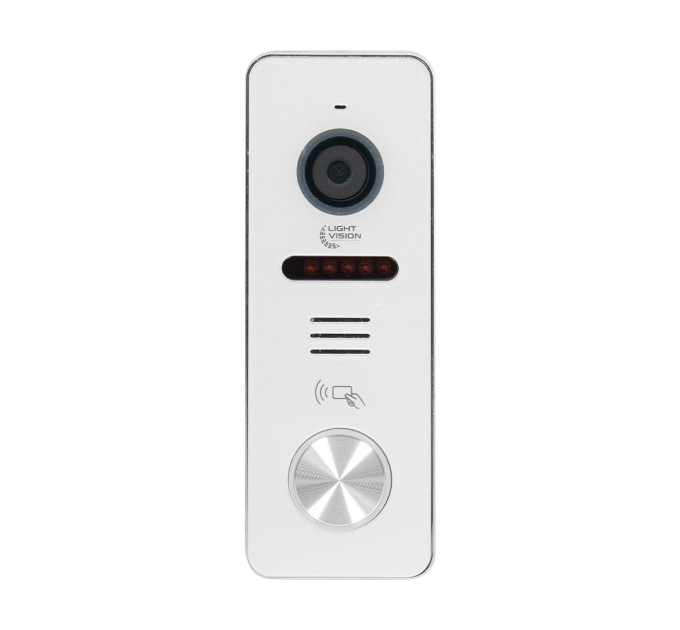 Відеопанель 2Mp Light Vision RIO FHD(RF) White зі зчитувачем Mifare
