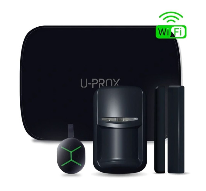 Комплект беспроводной сигнализации U-Prox MPX L KF kit Black с LTE/GSM (4G/2G), WiFi Комплект беспроводной сигнализации U-Prox MPX L KF kit Black с LTE/GSM (4G/2G), WiFi