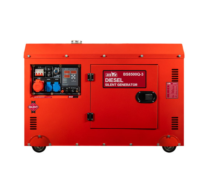 Генератор дизельний трифазний 6 кВт Bison BS8500Q-3