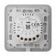 Розумний двоклавішний прохідний вимикач Ajax LightSwitch (2-gang/2-way) Jeweller (fog/димний)