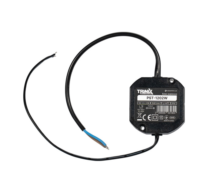 Блок живлення Trinix PST-1202W 12V/2A вологозахищений IP67