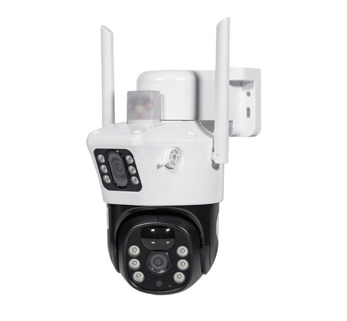 IP PTZ-відеокамера автономна з 4G та сонячною панеллю 2Mp+2Mp Light Vision VLC-9192IG/2C (Solar) White f=4mm, на акумуляторних батареях