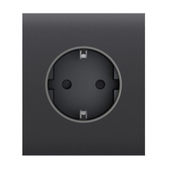 Фронтальна панель Ajax CenterCover (basic) [type F] graphite/графіт для розетки Outlet (type F)