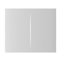Кнопка Ajax CenterButton (2-gang) vertical white/біла для Ajax LightSwitch vertical