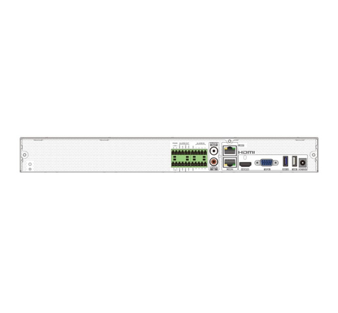 IP-видеорегистратор 16-канальный 16Mp TVT TD-3316H2-B2-B (192-192)