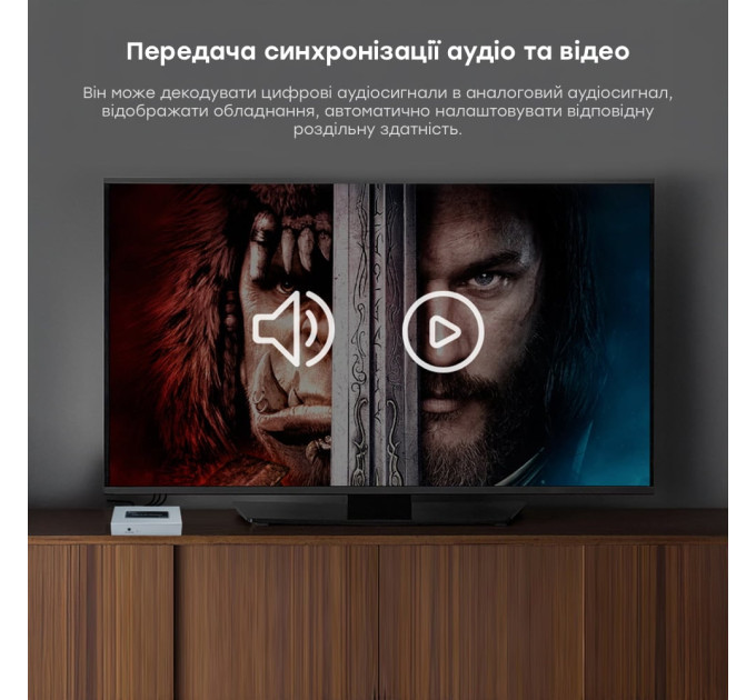 Конвертер відеосигналу HDMI-AV Dtech DT-7019A