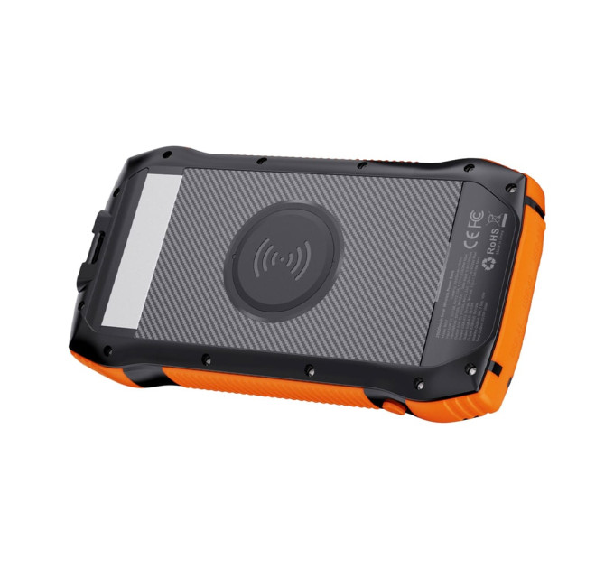 Повербанк з сонячною панеллю 20000mAh Choetech B657 Black PD20W+QC QC3.0 PD3.0 бездротова зарядка
