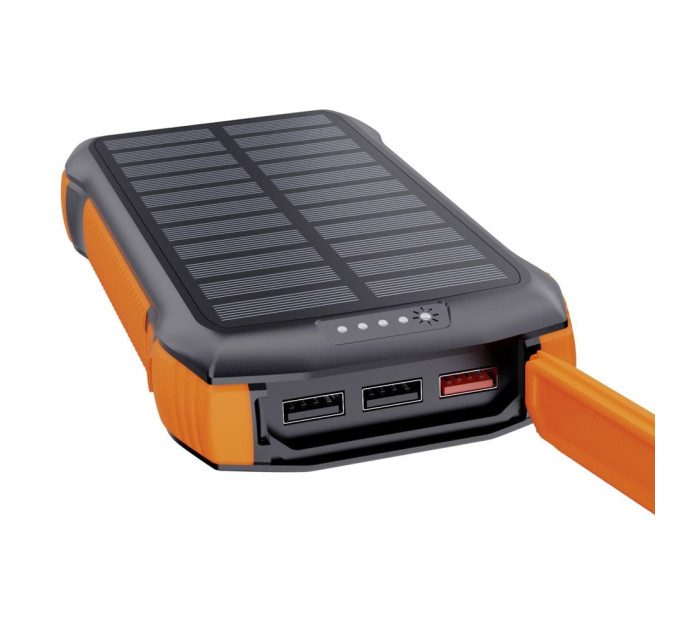Повербанк з сонячною панеллю 20000mAh Choetech B657 Black PD20W+QC QC3.0 PD3.0 бездротова зарядка