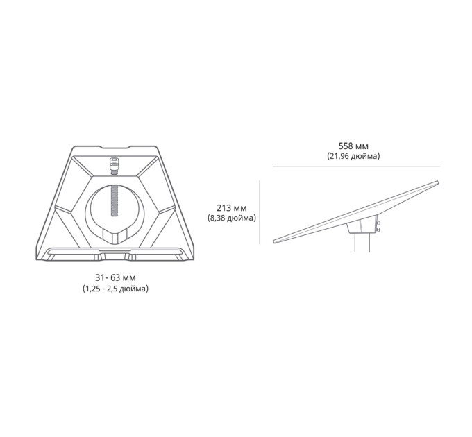 Кріплення перехідника для труб Starlink Standard Pipe Adapter до Starlink Gen3 REV4