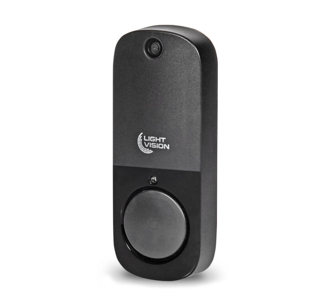 Дверний WiFi дзвінок Light Vision VLC-DR10T(Tuya) Black з ІЧ-датчиком руху