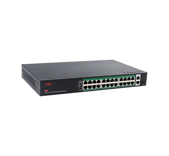 PoE-коммутатор неуправляемый 27-портовый ONV ONV-H1024PFD с 24 портами PoE