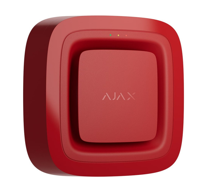 Бездротовий адресний пожежний оповіщувач звуковий Ajax EN54 FireProtect (Sounder) Jeweller Red