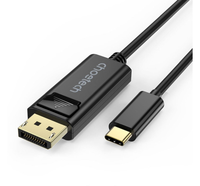 Кабель Choetech XCP-1801 Black USB-C to DisplayPort 8K@60Hz 1.8m Кабель Choetech XCP-1801 Black USB-C to DisplayPort 8K@60Hz 1.8m