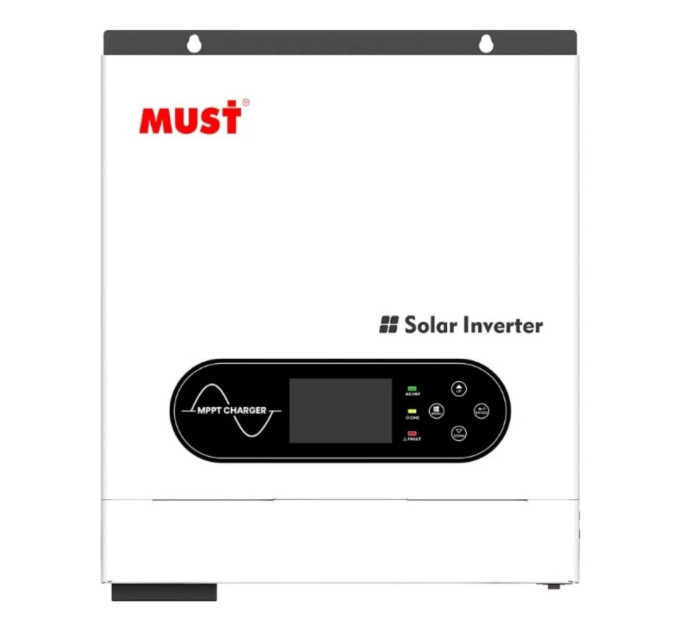 Автономный высокочастотный инвертор для солнечных панелей 4kW Must PV19-4024 ECO DC24V, MPPT (100А, 60-360 VDC) off-grid Автономный высокочастотный инвертор для солнечных панелей 4kW Must PV19-4024 ECO DC24V, MPPT (100А, 60-360 VDC) off-grid