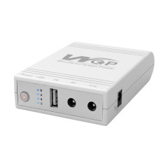 Источник бесперебойного питания Mini UPS WGP UPS103A White 10400mAh 5V/9V/12V, Li-ion 4*2.6Ah, для роутера и оптического терминала