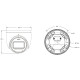 IP-видеокамера 6Mp TVT TD-9565S4-PA(D/PE/AW3) White f=2.8mm, ИК+LED-подсветка, с микрофоном
