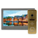 Комплект видеодомофона Light Vision: домофон 7" AMSTERDAM FHD Grey и видеопанель RIO FHD Gold