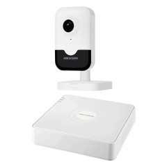 Комплект IP-видеонаблюдения на 1 камеру Hikvision IP-Video Kit 1x4Mp (C) Mic WiFi: 1 внутренняя 4Mp Wi-Fi видеокамера + 4-канальный 6Mp видеорегистратор