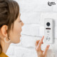 Комплект відеодомофона Light Vision з відеокамерою: домофон 7" AMSTERDAM FHD Black, відеопанель 2Mp RIO FHD (RF) White зі зчитувачем Mifare, MHD-відеокамера 2Mp VLC-1192WFM Graphite