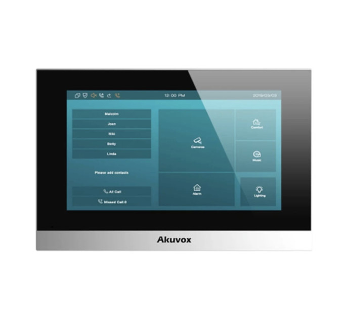 Видеодомофон 7” WiFi Akuvox C315W Silver SIP Android
