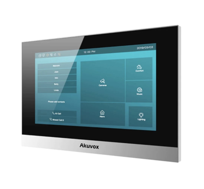 Видеодомофон 7” WiFi Akuvox C315W Silver SIP Android