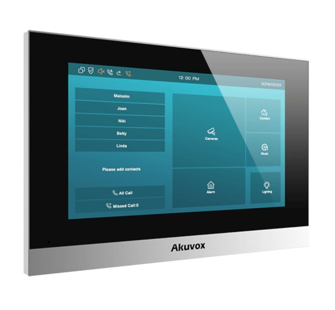 Видеодомофон 7” WiFi Akuvox C315W Silver SIP Android