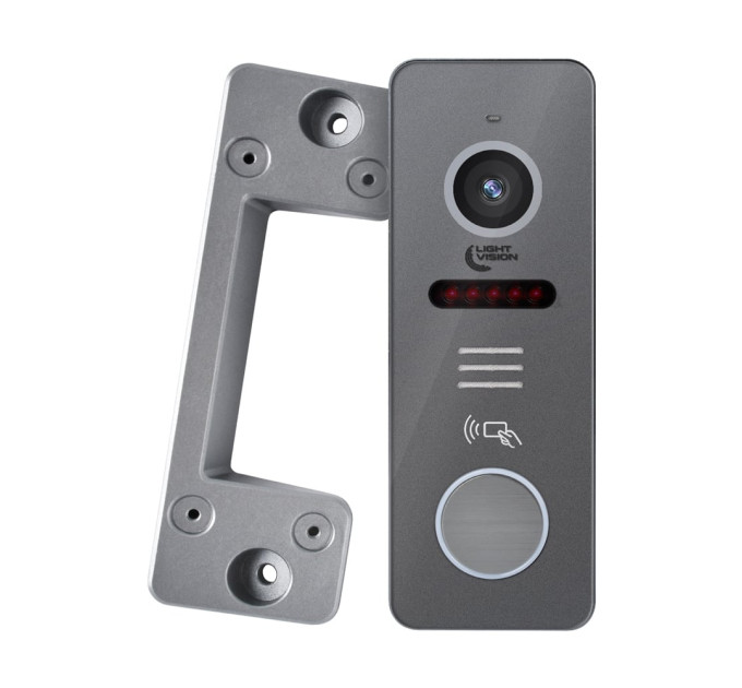 Відеопанель Light Vision RIO FHD(RF) Grey зі зчитувачем Mifare