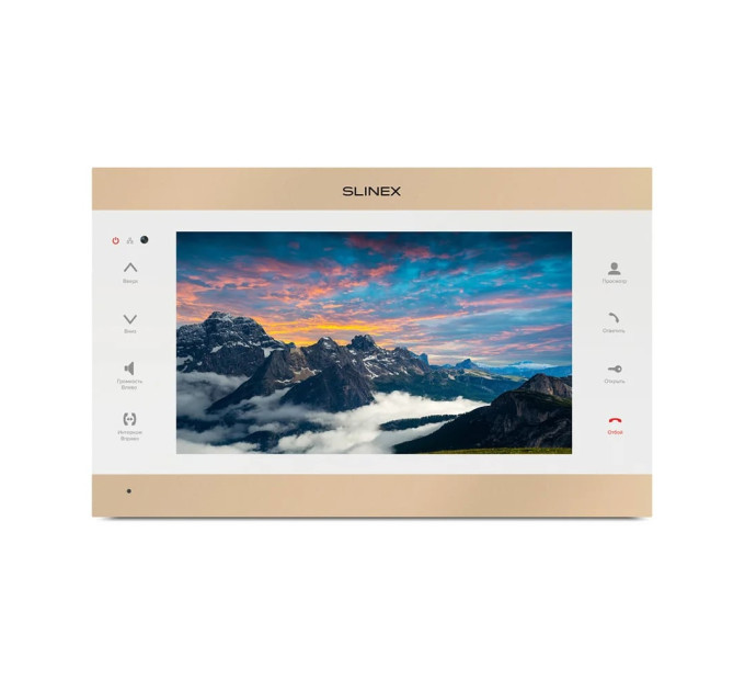 Видеодомофон SL-10IPTHD GOLD+WHITE Slinex