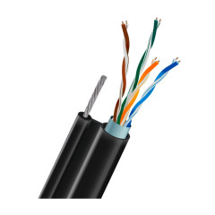 Кабель витая пара FTP CAT5E CU 0.51mm LDPE Outdoor + трос Trinix 305m Кабель витая пара FTP CAT5E CU 0.51mm LDPE Outdoor + трос Trinix 305m