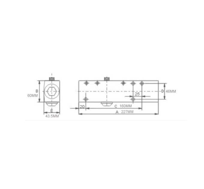 Дверний доводчик Dortec DT-72 Silver