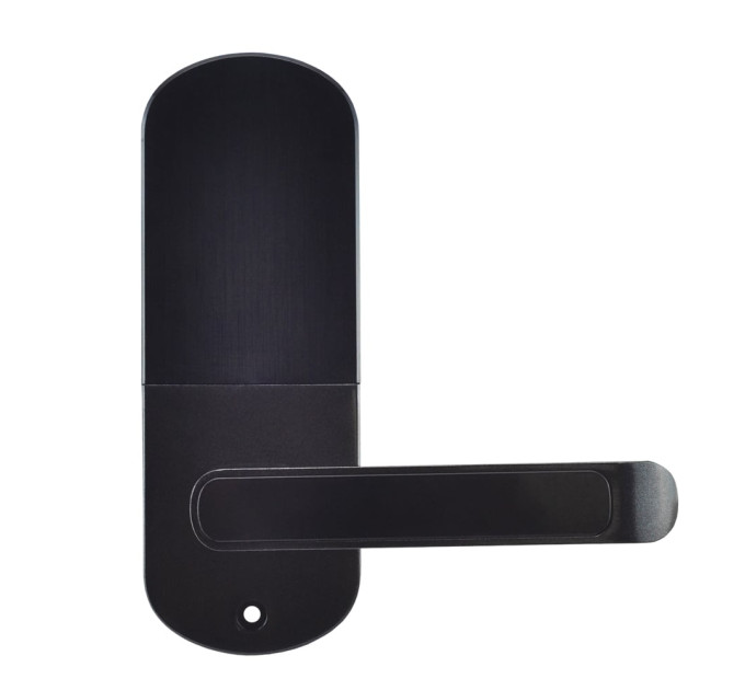 Замок биометрический автономный Trinix TRL-5107BTF Black Left с Bluetooth, считывателем отпечатков пальцев и карт Mifare