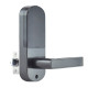 Замок биометрический автономный Trinix TRL-5107BTF Black Left с Bluetooth, считывателем отпечатков пальцев и карт Mifare