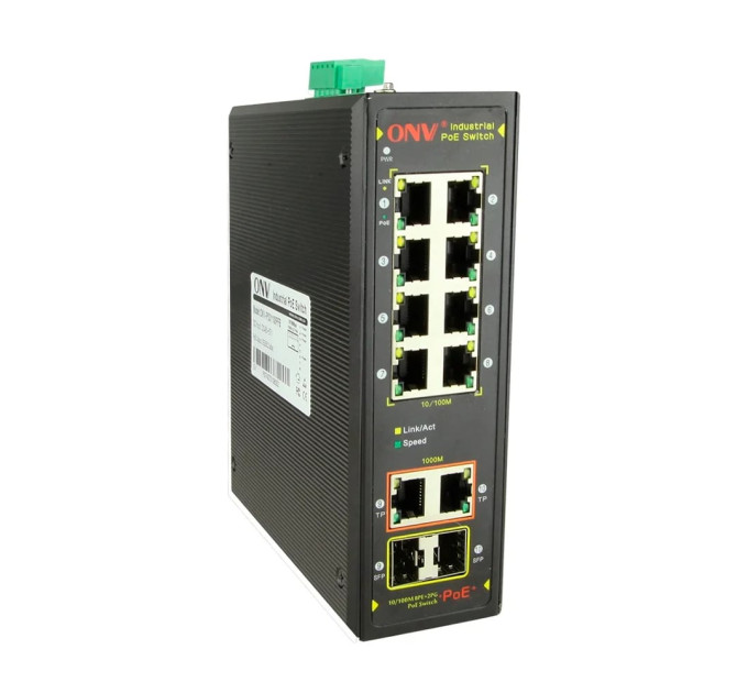 PoE-коммутатор 10-портовый ONV-IPS7108PF Combo ports