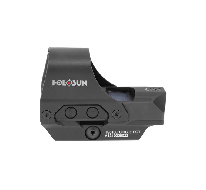 Коліматорний приціл Holosun HS510C 2MOA/65MOA red dot мультиприцільна сітка, із сонячною батареєю
