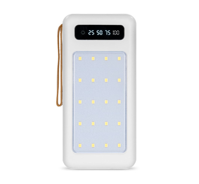 Повербанк 20000mAh Power Bank Kraft KPB-1120L White LED-фонарь