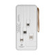 Повербанк 20000mAh Power Bank Kraft KPB-1120L White LED-фонарь
