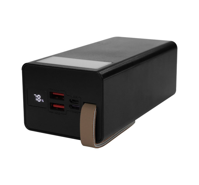 Повербанк 50000mAh Power Bank Kraft KPB-2350FCL Black 22.5W QC3.0 LED-ліхтар