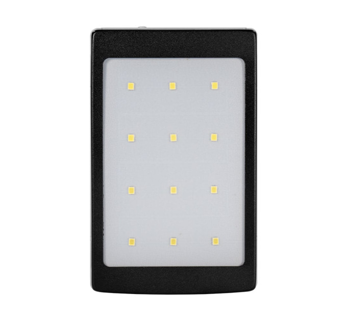 Повербанк с солнечной панелью 10000mAh Power Bank Kraft KPB-1012SL Black LED-фонарь