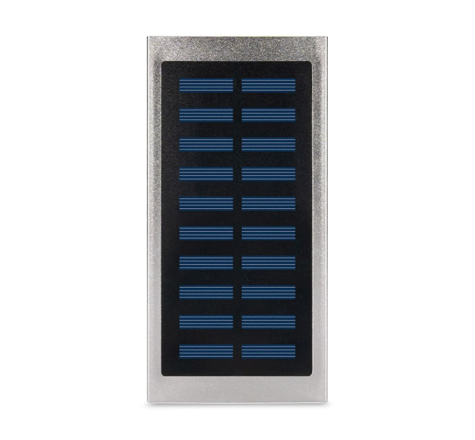 Повербанк с солнечной панелью 20000mAh Power Bank Kraft KPB-1020SLIM Silver LED-фонарь Повербанк с солнечной панелью 20000mAh Power Bank Kraft KPB-1020SLIM Silver LED-фонарь